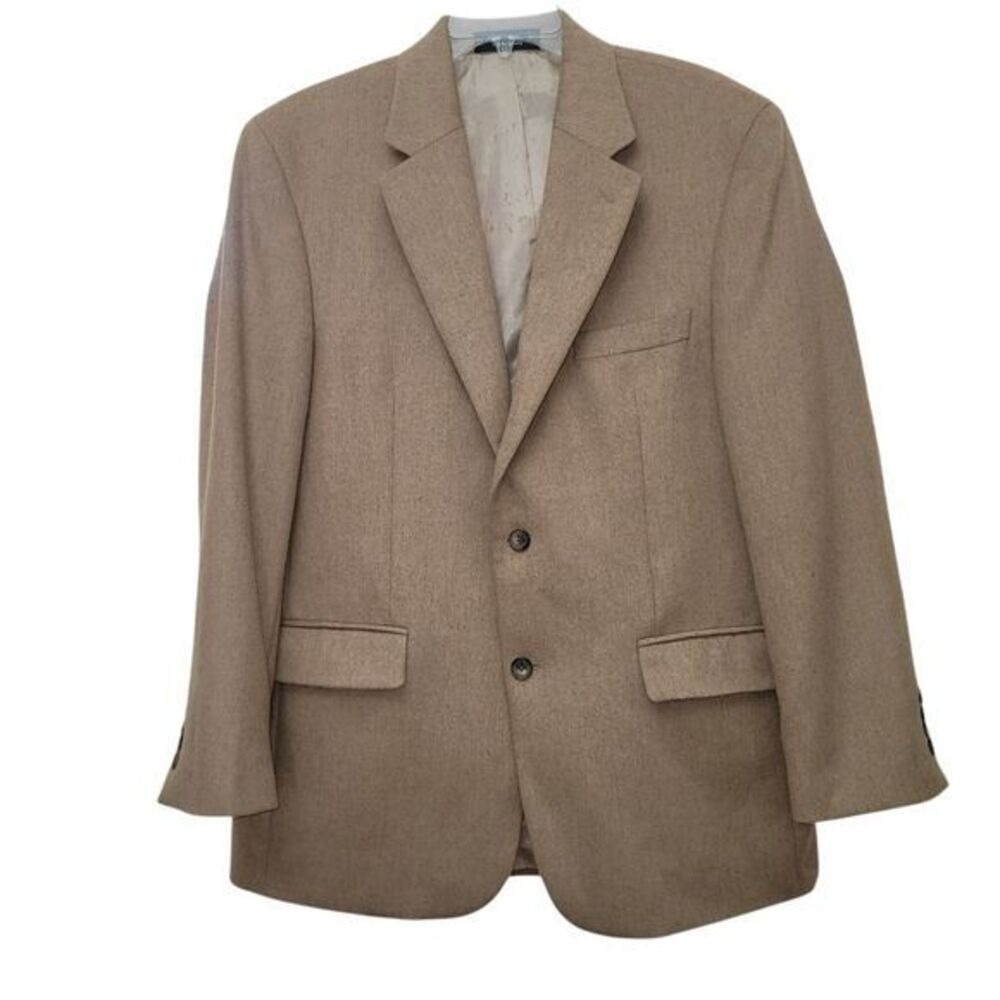 Club Room By Charter Club Mens Camel Hair Sports Coat 42R Office Career Oldmoney